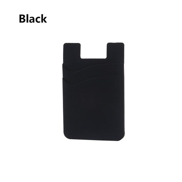 

selling gift 3m silicone mobile phone back card holder wallet case elastic stick adhesive card pocket universal cash id
