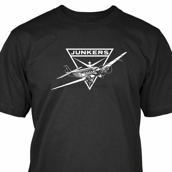 

junkers tante ju 52 black t-shirt size s-3xl