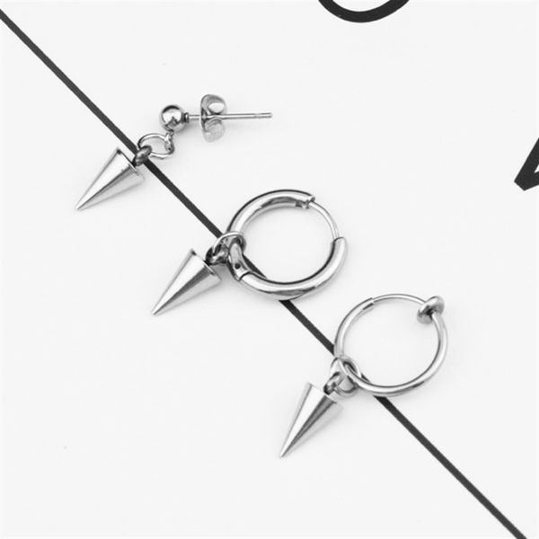 

stud simple kpop dna korean taper stainless steel earring bangtan boys v jewelry accessories for mens and women, Golden;silver