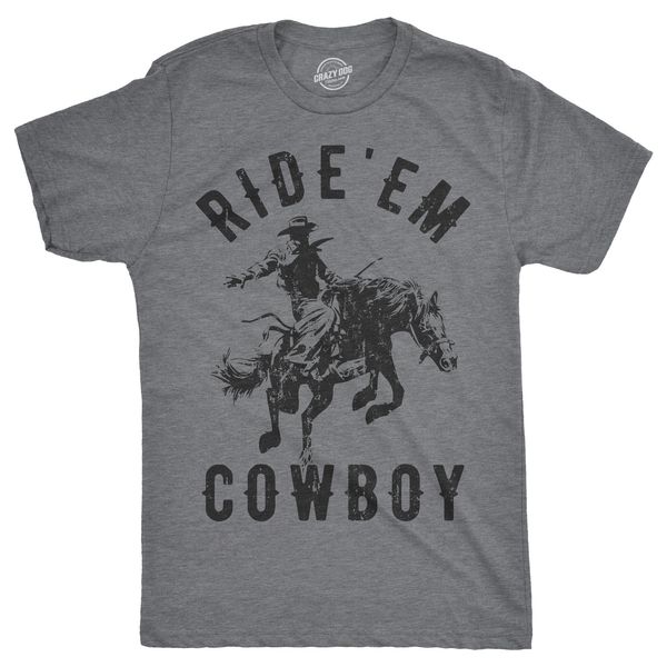 

mens ride 'em cowboy tshirt funny western tee for guys comfortable t shirt,casual short sleeve tee,mens tee shirts
