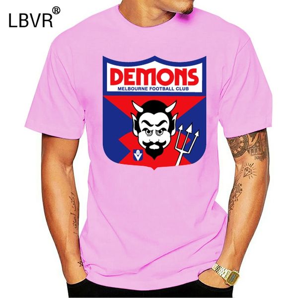 

melbourne demons afl 2018 distressed retro t shirt sizes s-3xl bnwt's
