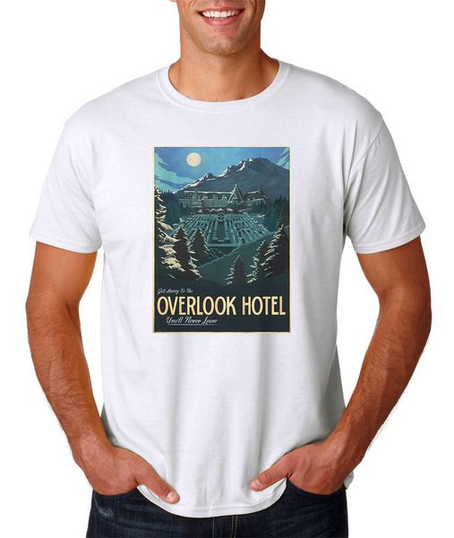 

2020 fashion cool men t-shirt the overlook l t-shirt - white s-3xl - shining parody horror halloween funny