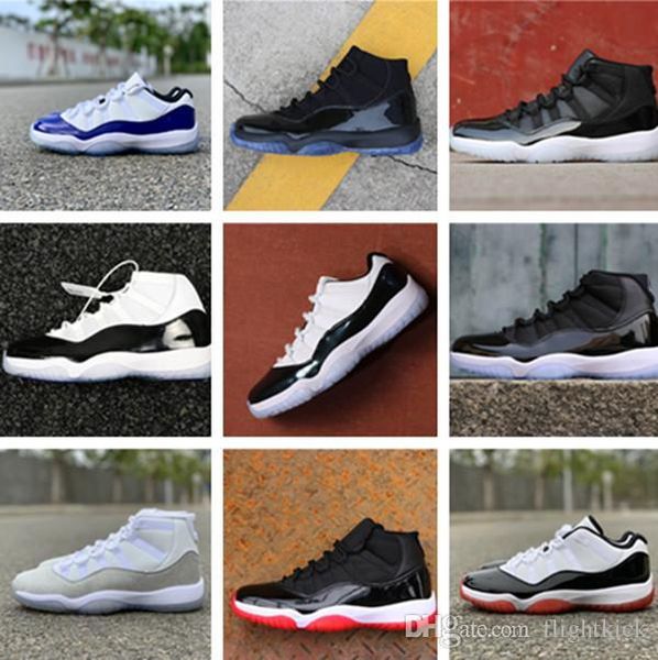 

with box low white bred 11 11s men women concord 45 white metallic silver platinum tint wmns gamma blue snakeskin casual designer shoes, Black