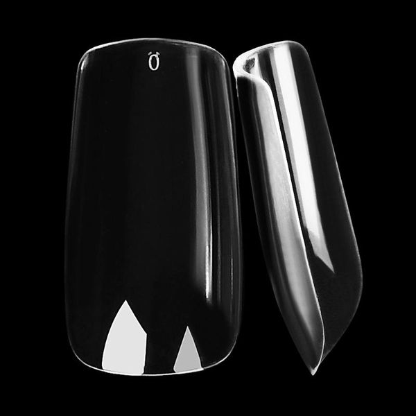 

false nails thickness french nail tips medium length square shape artificial fake art office lady most like 500pcs/ box, Red;gold