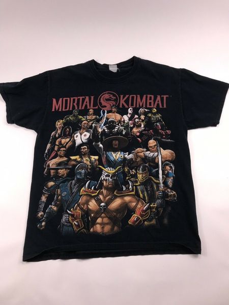 

vtg mortal kombat shirt size med large vintage mk11 classic throwback gamer tee