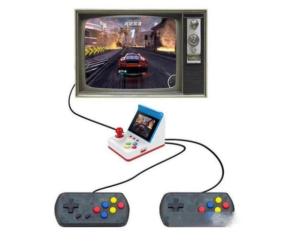 

portable retro miniature arcade game console handheld game machine 3 inch screen joysticks 360 classic games gift for kids