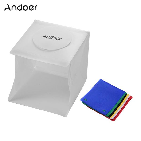 

andoer p studio led light box shooting tent mini folding pgraphy studio softbox for jewelry small products pgraphy