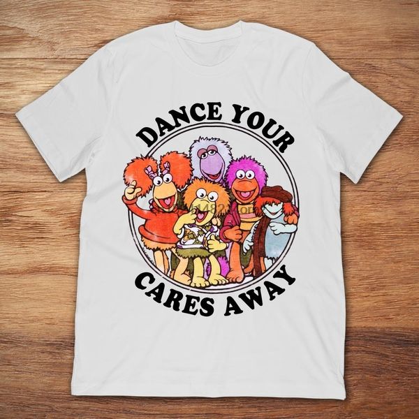

2020 brand fraggle rock dance your cares away men t-shirt