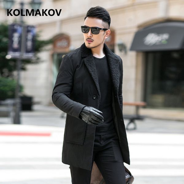 

2018 men down coat winter fashion down jacket parka men's casual white duck jackets mens size m-4xl, Black