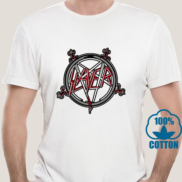 

0201d slayer pentagram logo t-shirt