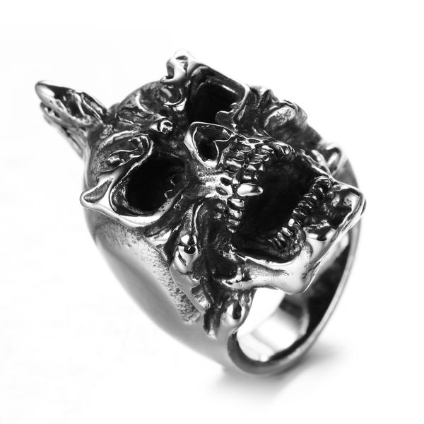 

аксессуары мужские титановые скелет из нержавеющей стали панк стальное кольцо rgg02271