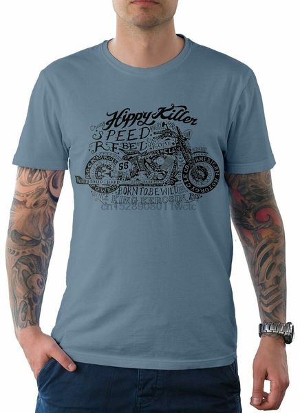 

king kerosin mens t-shirt tee hippie killer light blue 2xl