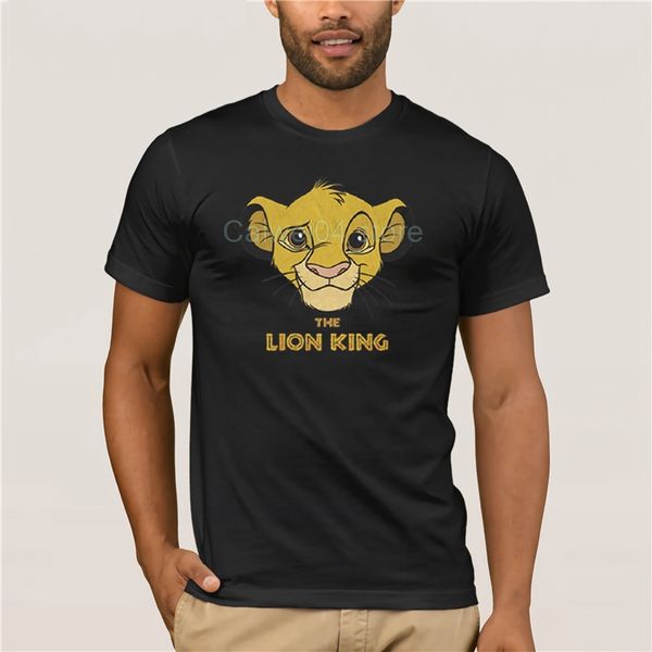 

man t-shirt simba face mens navy heather t-shirt