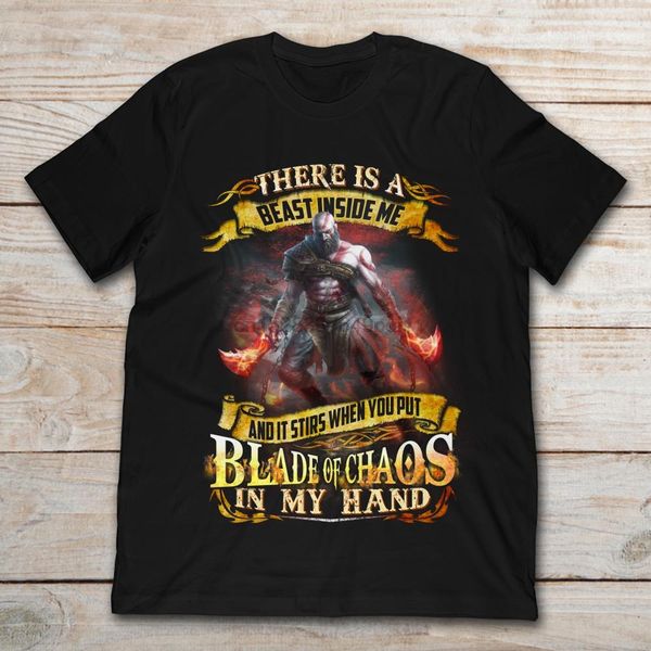 

god of war kratos there is a beast inside me t-shirt