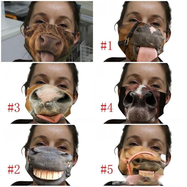 

reusable cotton face mouth mask washable mascarilla reuseable respirator breathable ear hanging type daily protection horse 4 5wsi d2