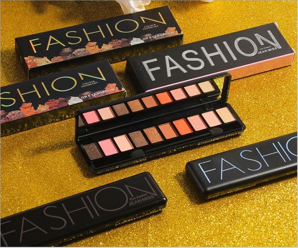 

wholesale cosmetics make-up 10 color eye shadow tray eye shadow set matte pearl lasting color factory supply wholesale