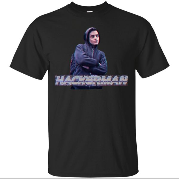 

hackerman -mr robot classic 2019 black t-shirt m-xxxl present casual tee shirt