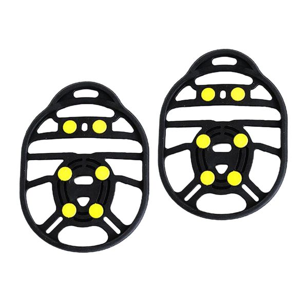 

6 teeth anti slip ice grippers snow traction crampon cleats shoes grips