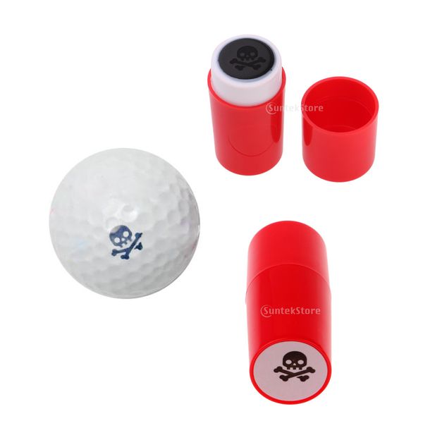 

2pcs colorfast quick-dry golf ball stamp stamper marker impression seal skull