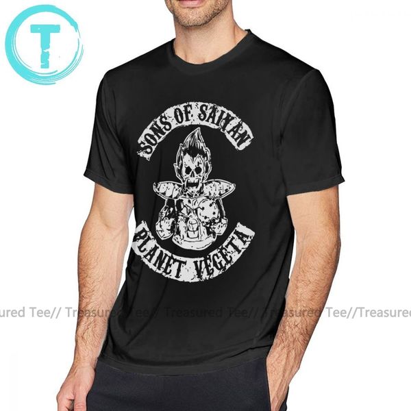 

sons of anarchy t shirt sons of saiyan planet vegeta t-shirt fashion short-sleeve tee shirt 100 percent cotton plus size tshirt