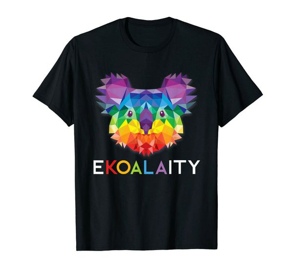 

cute koala rainbow flag gay pride shirt men 2019 short sleeve o neck casual men 3d print fashion tees