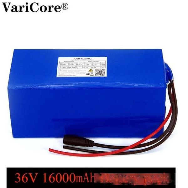 

consumer electronics varicore 36v 16ah 18650 lithium battery pack 1000watt 20a bms protection 16000mah backup power supply