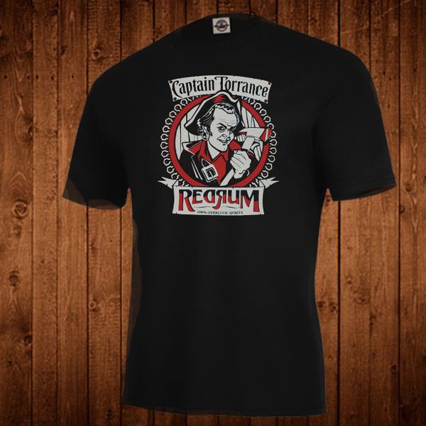 

casual printing tee the shining parody captain torrance redrum shirt, horror stephen king halloween man t-shirt