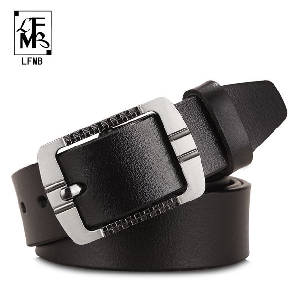 

belts [lfmb] leather belt men male genuine strap designer ceinture homme cuir veritable cinto masculino, Black;brown
