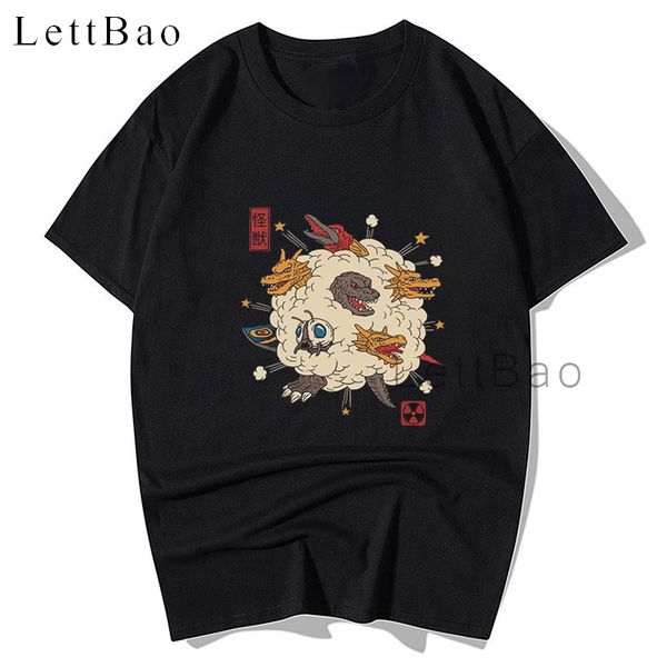 

kaiju rumble t-shirt cotton gothic streetwear vintage clothing men tshirt harajuku anime clothes punk o-neck summer t shirt 2020