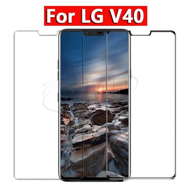 

for lg v40 3d curved clear black curved full cover tempered glass phone screen protector dhl ing
