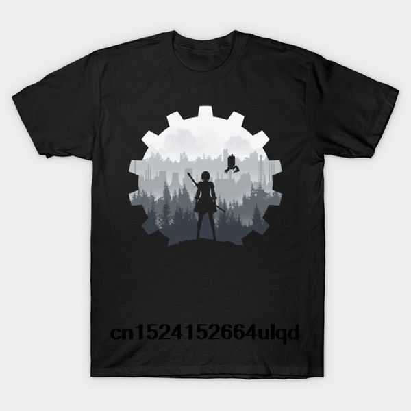 

100% хлопок o-образный вырез на заказ печатного tshirt мужчина майк вес мира - нир automata женщины t-shirt