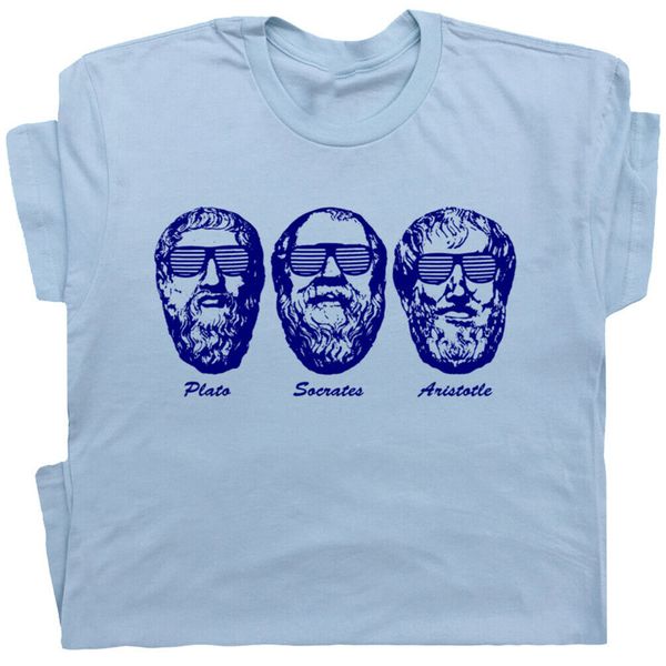 

сократ тенниска платон аристотель греческий три философы последние дни закон streetwear casual tee shirt