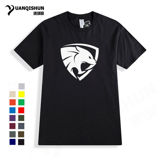 

new design beast panther head logo men t shirt men's leisure fitness t-shirt cotton short sleeved tees street cool
