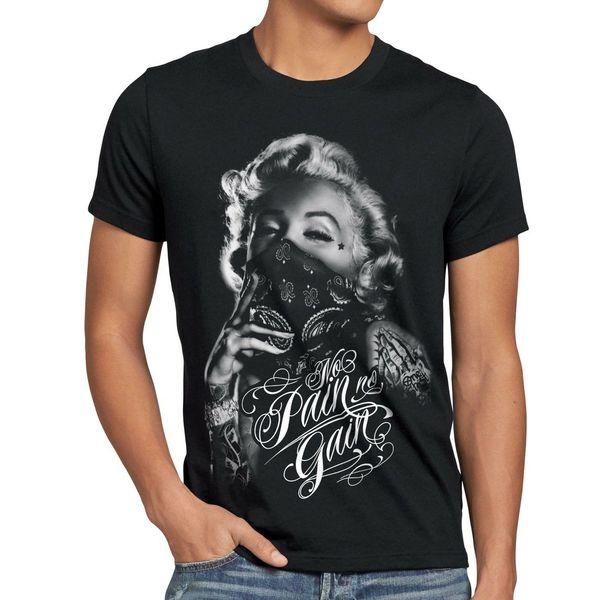 

татуировки мэрилин футболка монро нет боли rock зататуировала байкер сша нет gain