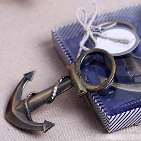 

unique archaic anchor style corkscrew bottle beer wine opener bridal shower wedding party favour creative gift