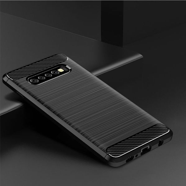 

carbon fiber silicone soft back cover case for samsung s10 plus 5g e m30 m20 m10 a70 a50 a40 a30 a20e a2 core