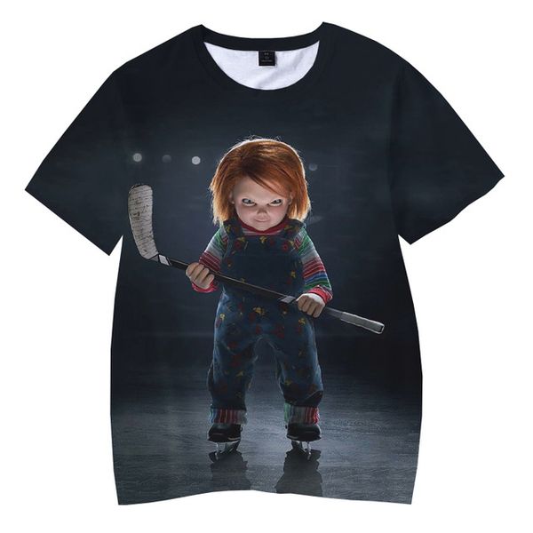 

summer clothing orror movie game chucky 3d print shirts hippie hentai aesthetic men clothing