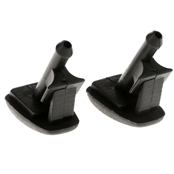 

1 pair black windshield wiper water spray jet washer nozzle