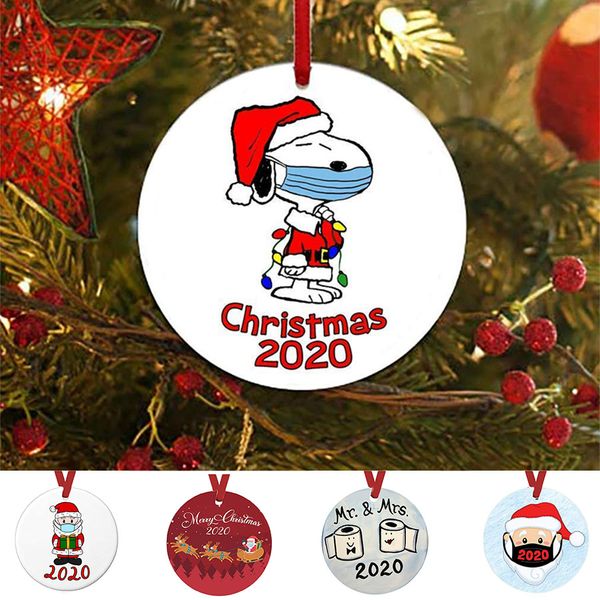 

christmas ornament christmas tree hanging pendant non-resin face mask hanging snowman decoration holiday gift elk toilet paper pet diy