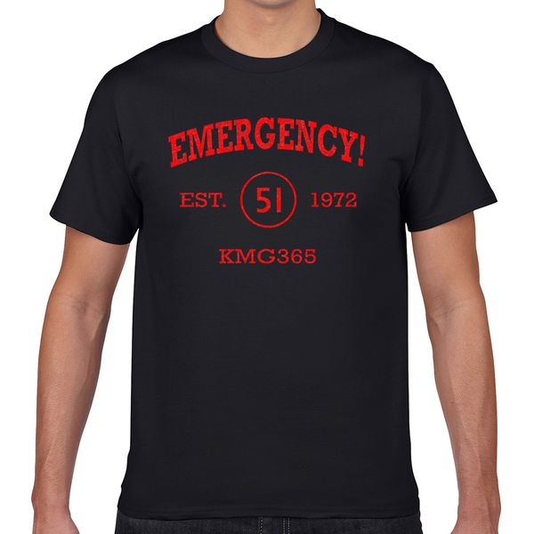 

t shirt men emergency athletic distressed logo comic inscriptions geek custom male tshirt xxxl