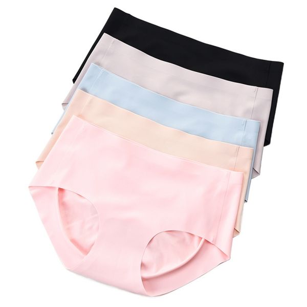 

women's panties women 3d peach hip solid color seamless silk anti-pinch female briefs, Black;pink