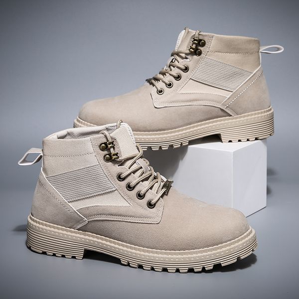 

vogue casual shoes for men sneakers man botas hombre footwear male krasovki men high boots ankle booties, Black