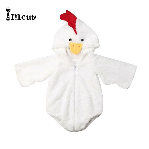 

imcute newborn cotton long sleeve baby girl boy bodysuit baby clothing one piece warm fleece bodysuits animal turkey, Blue