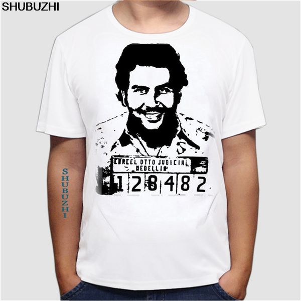 

mens t shirts fashion new brand cotton men clothing male slim fit t shirt pablo escobar printed man t-shirts euro size
