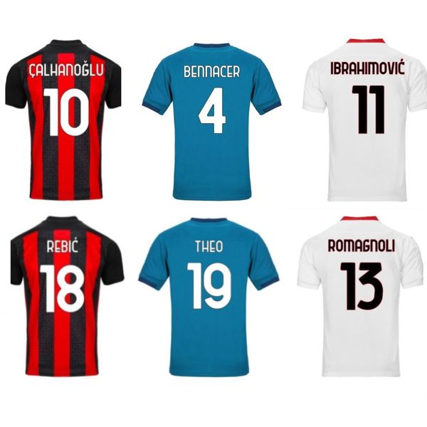 

20 21 milan jersey piatek suso borini calhanoglu borini paqueta football shirt men kids kit uniforms maillot de foot, Black;yellow