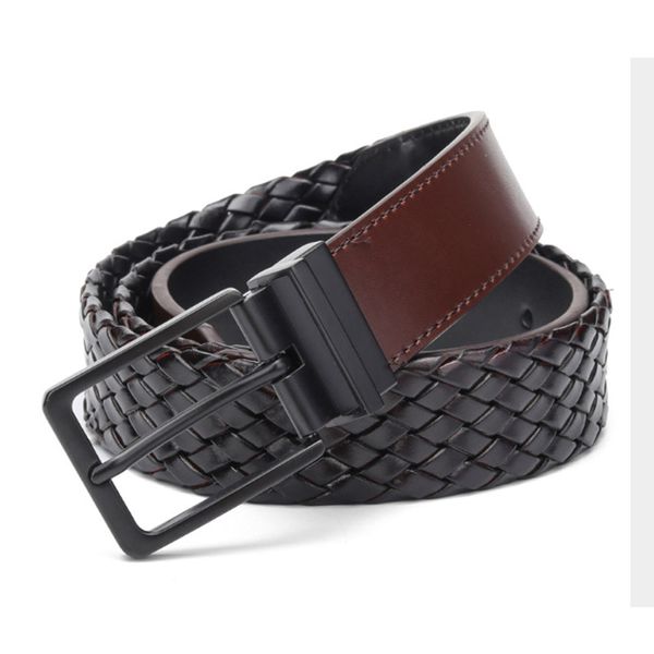

мужчины повседневной пряжка пояс способ 100-110cm пояс плетеные, Black;brown
