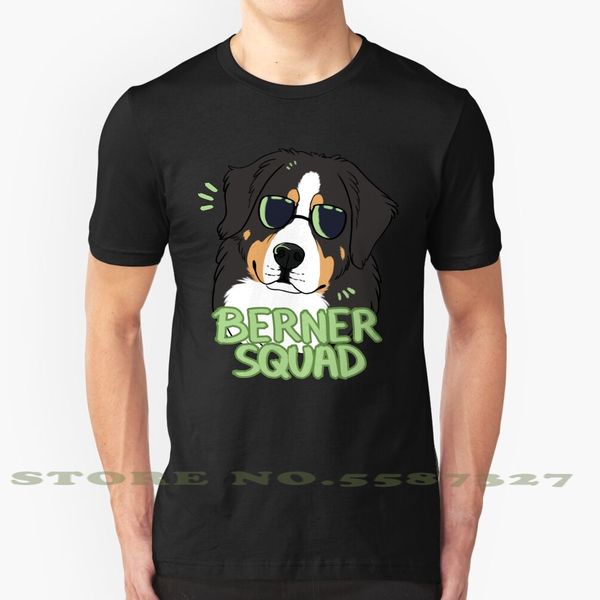 

berner squad black white tshirt for men women berner bernese mountain dog dogs canine berner sennenhund