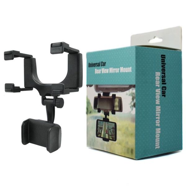 

for car mount car holder universal rearview mirror holder cell phone gps holder stand cradle auto truck mirror with retail package