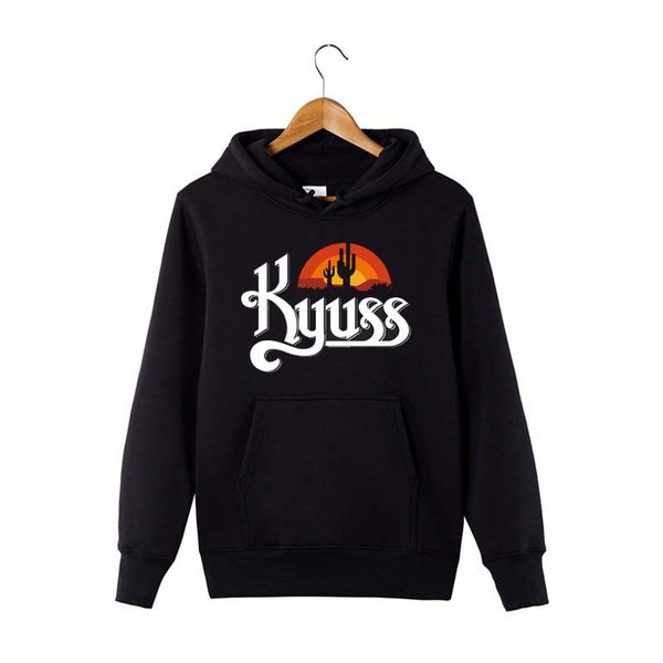 

autumn and winter hohoodies men kyuss black widow stoner rock queens hoodie sweatshirt cotton long sleeve fleece streetwear