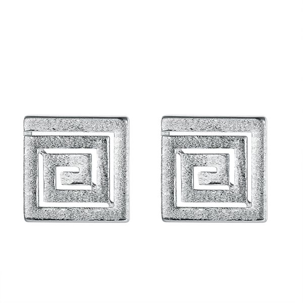 

hyh square puzzle wedding earrings luxury fashion girl party jewelry dangler 925 sterling silver banquet trendy silver ear-rings